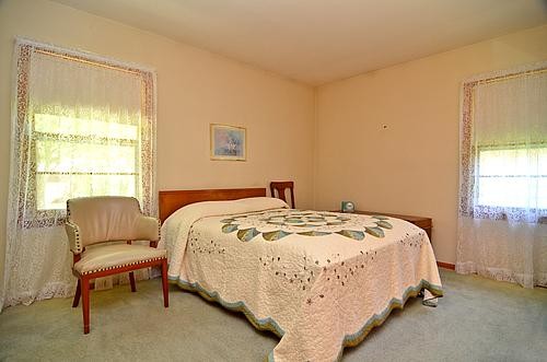 master bedroom w/private half bath